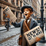 A Newspaper Boy Selling Newspapers Yelling Get Your Appcast Matt Molinari News!